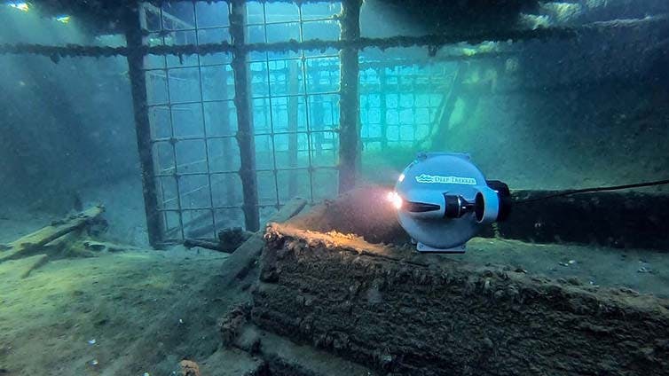 DTG3 Rov Used to Explore Underwater Shipwreck