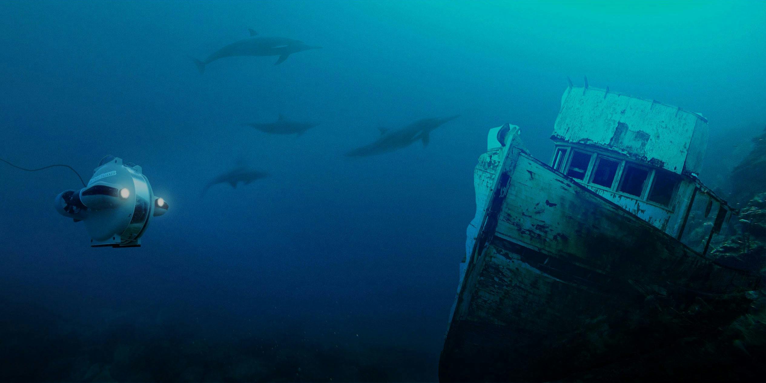 Deep Trekker Shipwreck expedition background 