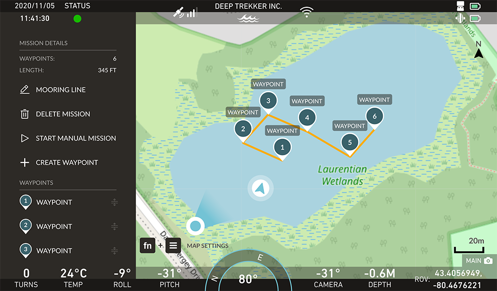 Screen shot of Mission Planner on Controller
