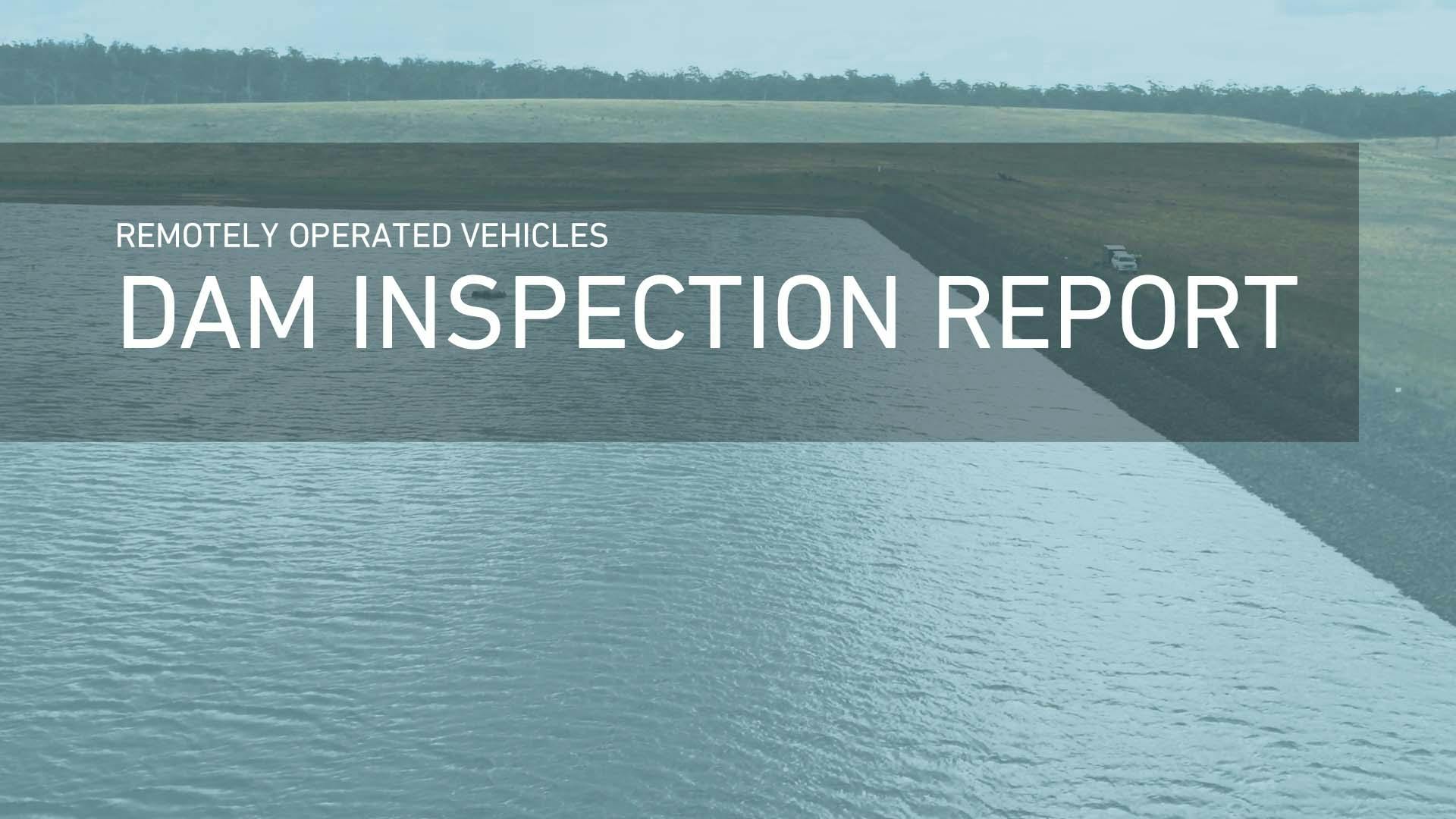 rov hydroelectric dam inspection report