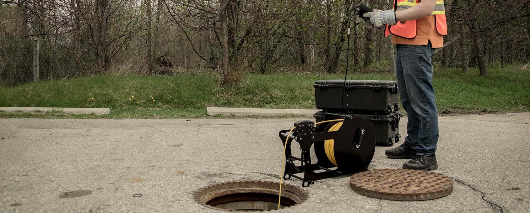 deep trekker cctv pipe crawler portable no truck