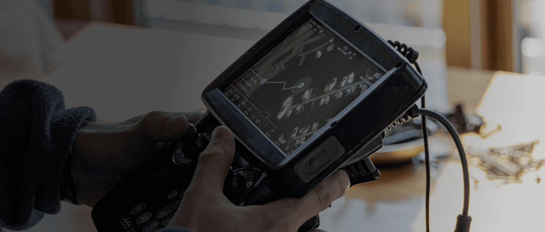 Sensor fusion - controller shot with dead reckoning breadcrumbing overlay