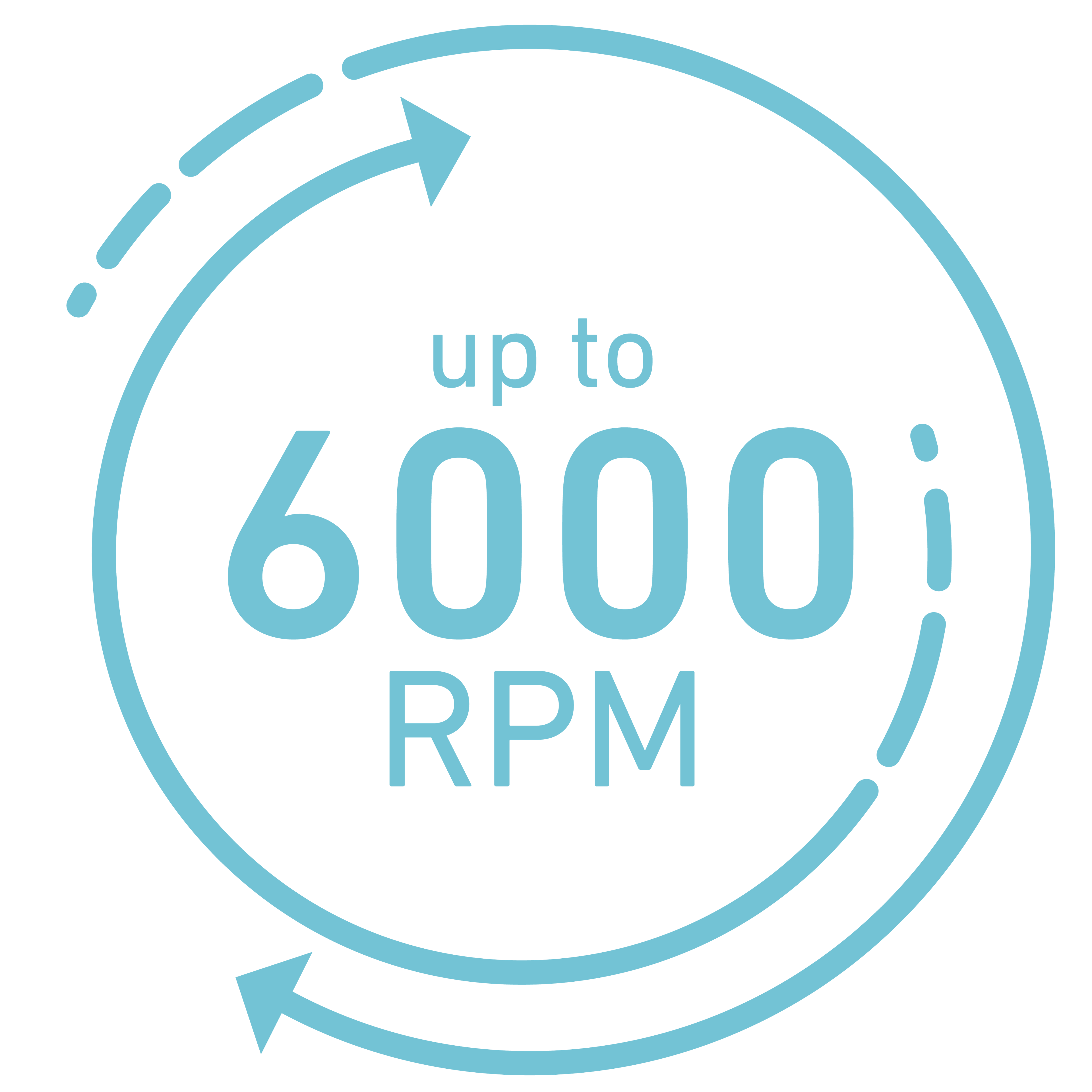 Up To 6000 RPM Icon