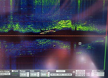 Side scan sonar - Canoe