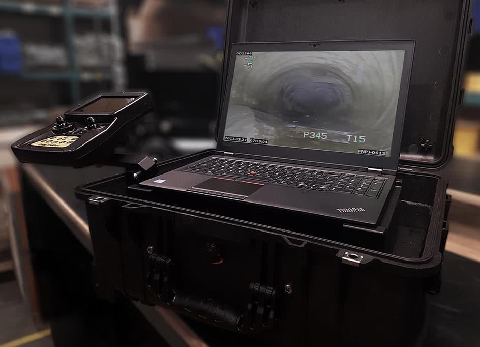 pipe crawler control console