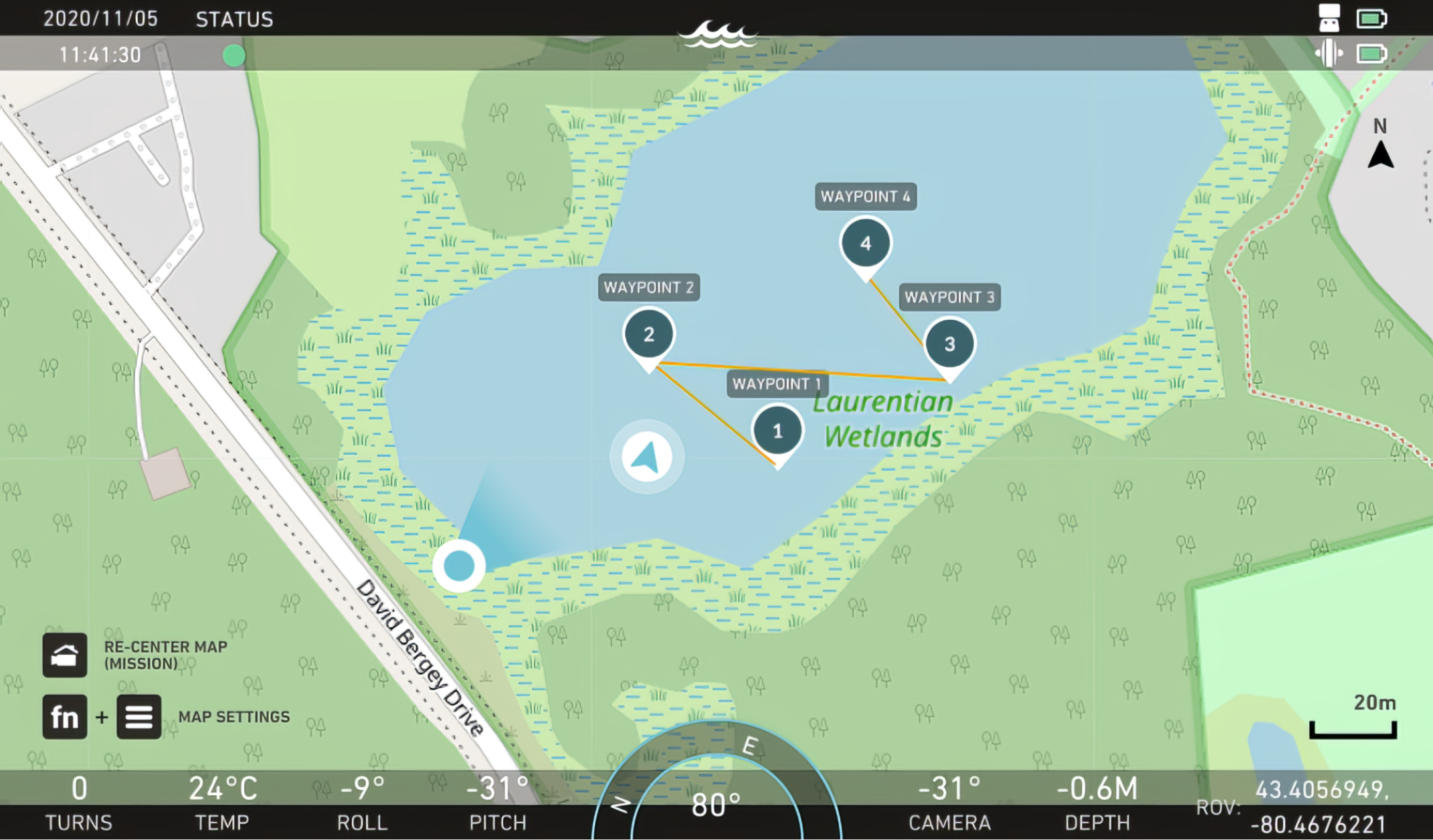 Mission Planner waypoint visualization UI